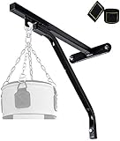 Punch Bag Bracket Wall Mount Heavy Duty Boxing Bag Hanger Punch Focus Speed Stands Steel Frame Ceiling Hook Rack MMA Training Home Gym Excersice Fitness Hand Wraps Men Women Bandages Gift