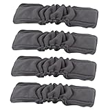 VICASKY 4 Pcs Diapers Reusable Diaper Insert Reusable Changing Pads Washable Urinal Pads Wooden Baby Absorbent Piss Pat Cloud Plush Toy Baby Mat Charcoal Fibre Elastic