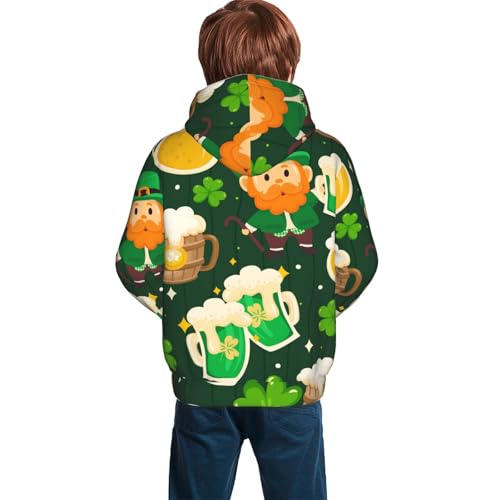 St Patrick's Day10 Kid Hoodies Boys Sweatshirts Girls Pullover with Pocket4