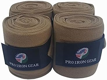 Vista 17 de Juego de 4 vendas de forro polar para caballo, envolturas de polo, envolturas estables para piernas ecuestres, protección para botas ecuestres (rosa)