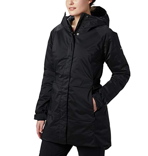 Columbia Women's Autumn Rise Trench Jacket, Charcoal Heather, X-Large