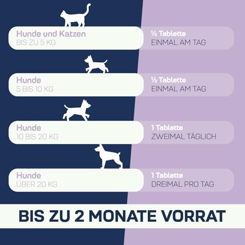 Suprapet Probiostop Probiotika für Hunde und Katzen 30 Tabletten – Bekämpft Durchfall und Verdauungsstörungen – Unterstützung für die Darmflora