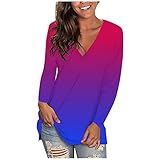 Blusenshirt Damen Langarm Oberteile Damen Women's Rain Jacket Waterproof Breathable with Hood Foldable Long Rain Jackets Coats Women Fashion Large Sizes Lightweight Cycling Raincoat Jackets