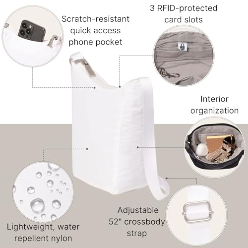 Image of Baggallini Swift Mini Crossbody Bag for Women - 4.5x7 Small Travel Purse with Crossbody Strap and RFID