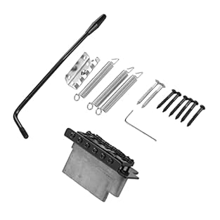Retro Aesthetic - The retro of this guitar bridge not only enhances your electric guitar's functionality but also adds a charming touch. Its design brings a vintage that can elevate your overall performance aesthetic, making it a must-have for both m...