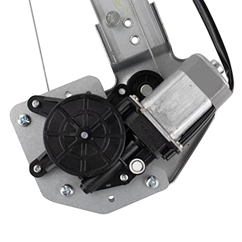 Image of TRQ Rear Passenger Side Power Window Motor and Regulator Assembly Compatible with 2016-2020 Honda Civic Sedan 2017-2020 Civic Hatchback 2021 2019-2021 Insight
