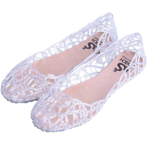 Dear Time Women Flat Heel Summer Beach Jelly Shoes2