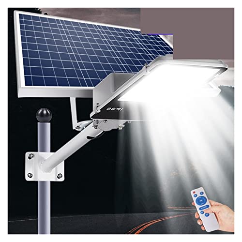 QZCX Potente farola Solar de 2000led, farola Solar de aluminio for exteriores, luz Solar for jardín, luz Solar impermeable con Control remoto(600led)
