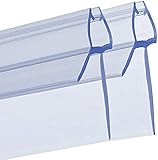  PREMIUM GRID - 2x100cm Duschtür Dichtung für 6mm 7mm 8mm Glastür Stärken  Wasserabweisende Duschdichtung oder Duschkabinen-Dichtung mit optimal angeordneten Gummilippen