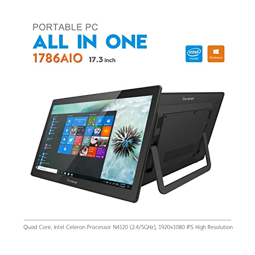 Image of IVIEW 1786AIO All in One Computer IPS 1920 x 1080 Touch Screen, Intel Celeron, 4GB RAM, 64GB Storage (Supports HHD) WiFi