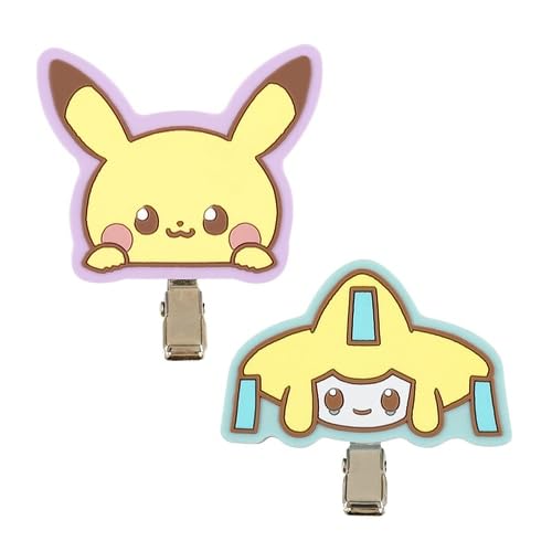 ら*こ様 ポケモンセンター ピカチュウ ジラーチ グッズセット Amazon.co.jp: ポケピース ラバーヘアクリップ ピカチュウ＆ジラーチ
