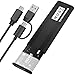 Case SSD M.2 NVMe, 10Gbps 6TB Adattatore SSD M.2 NVMe con Cavo 2 in 1, USB 3.2 Gen 2 NVMe PCIe M-Key/M+B Key, Alluminio Esterno Enclosure, Tool-Free, Lettore SSD per NVME 2230/2242/2260/2280 immagine