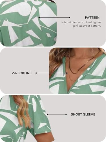 Image of Leriya Fashion Summer Dress for Women - Short One Piece A-Line Midi Dress | Lightweight Vacation Wear & Daily Casual Outfit