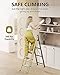 WOA WOA 5 Step Ladder, Ladders for Home, Anti-Slip Pedals, Aluminum Step Stool Foldable, Lightweight to Move, Ease of Storage, Reach 10ft for Closet Kitchen Library, Hold 300lbs - Gold
