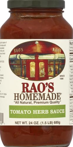 Image of Rao's Homemade Tomato Herb Sauce, 24 oz, Tomato Sauce, All Purpose, Keto Friendly Pasta Sauce, Premium Quality Tomatoes from Italy (Pack of 2)