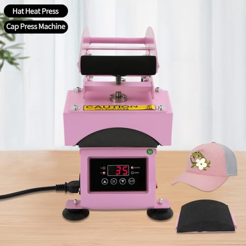 Prensa para gorras 2-en-1 500W con control digital miniatura 3