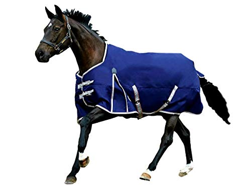 Weatherbeeta Comfitec Essential Standard Neck Lite Sheet (Navy/Silver/Red, 78")