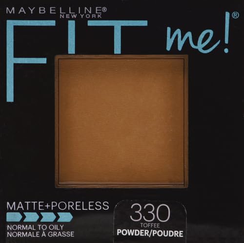 Image of Maybelline Fit Me Matte + Poreless Pressed Face Powder Makeup, Toffee, 1 Count (Pack of 2)