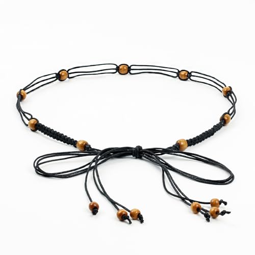 Women's Tassel Hand Woven Belt Women's Bohemian Style for Dress Western Cowgirl Sweater Chain Belt