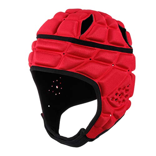 surlim Rugby Helmet Headguard Headgear for Soccer Scrum Cap Soft Protective Helmet