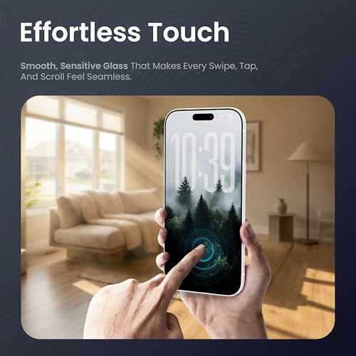 Image of CASEGEAR Impact Pro Screen Protector Compatible With iPhone Air | Unbreakable Protection | Complete Coverage Tempered Glass | Easy Installation Kit