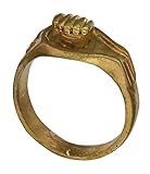 8.5 gms Exotic India Shiva Linga Ring - Brass