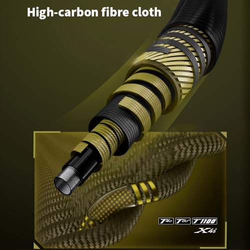Image of TUJISEK Telescopic Carbon Fiber Fishing Rod 8m 9m 10m 11m 12m 13m 14m 15m Travel rods Portable Fishing Pole Long Section Hit The Pole Long Distance Big Fish for Rivers Lakes Streams(8m)