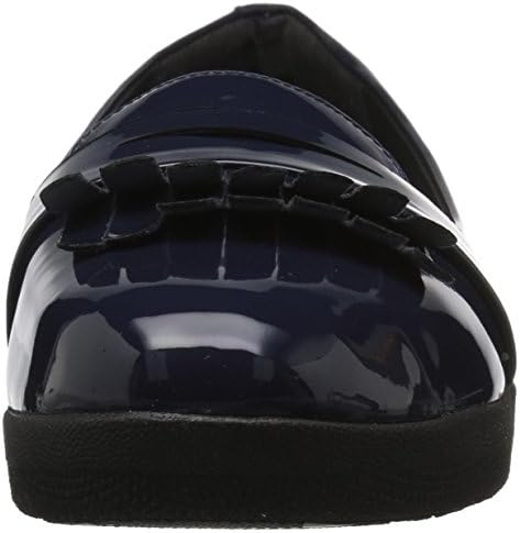 FitFlop Women's FRINGEY Sneakerloafer Shoes in Patent Loafer, Midnight Navy, 5 M US | Image 1