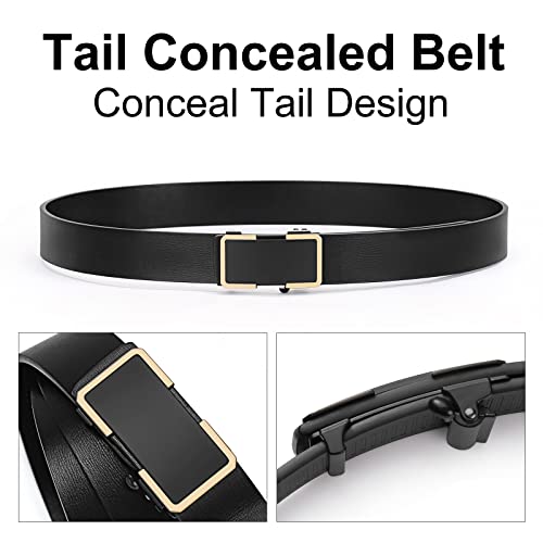 SENDEFN Ratchet Belt for Men Automatic Slide Buckle Adjustable Men Leather Belts for Dress Casual Pants Shirts Jeans3
