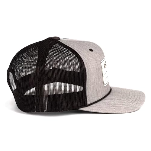 Image of ARIAT Men's Suede Patch International Cap, Structured 6-Panel, Snap Back, Mesh Back, Polyester Blend, Tan