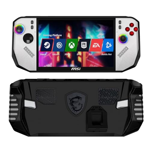 Étui MSI Claw A8 BZ2EM coque de protection souple en TPU noir avec support