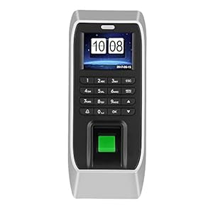 Vingerafdruk Machine, 2,4 inch TFT LCD Intelligent Biometric Fingerprint Password Attendance Machine Compatibel met ID…