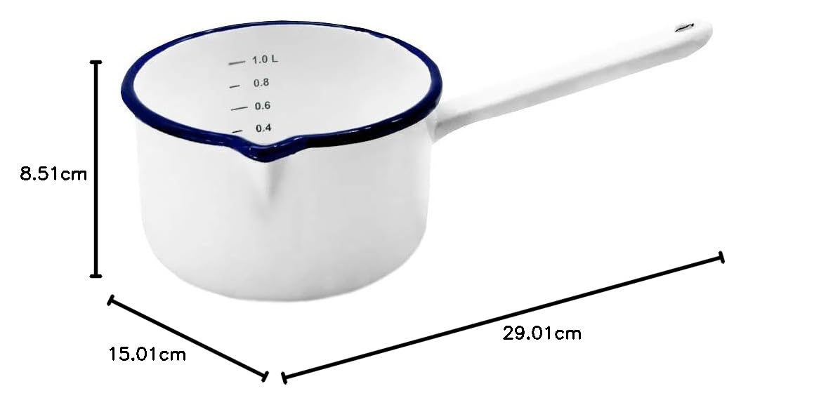 KRÜGER Husum Cacerola, Esmalte, Blanco