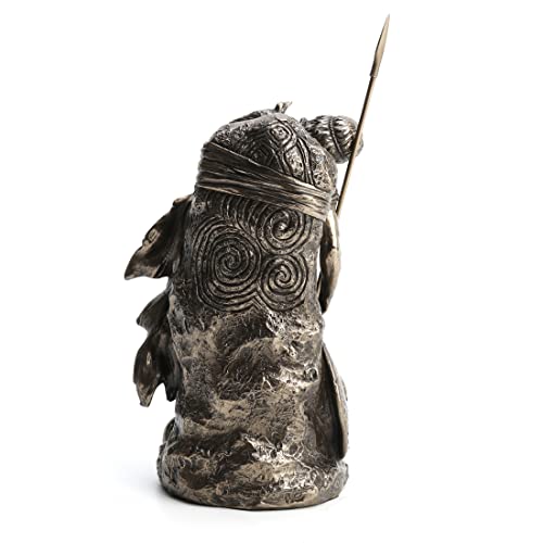 Estatua Guerrero Cu Chulainn Bronze 8 Inch miniatura 5