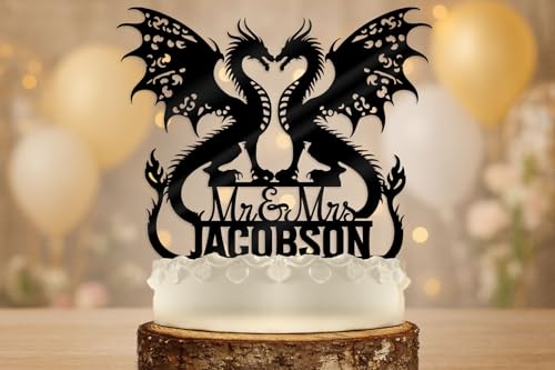 Dragon Wedding Cake Topper Dragons Fantasy Themed Storybook Weddings