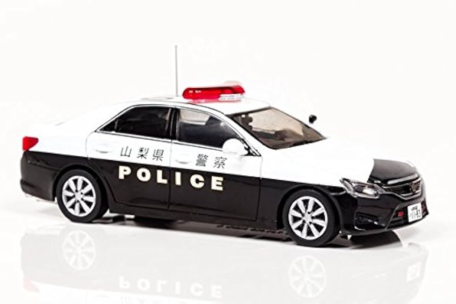 【新品・RAI'S】1/43 トヨタ マークX 250 山梨県警察 地域警ら車両 RAI'S 1/43 トヨタ マークX 250G Four (GRX135) 2011 山梨県警察