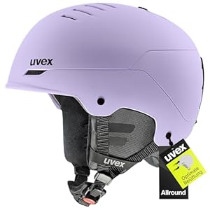 uvex Wanted - robuster Skihelm für Damen und Herren - individuelle Größenanpassung - Nackenwärmer - cool Lavender matt - 54-58 cm