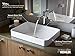Kohler 5373-96 K-5373-96 Vox Rectangle Vessel Bathroom Sink, Biscuit