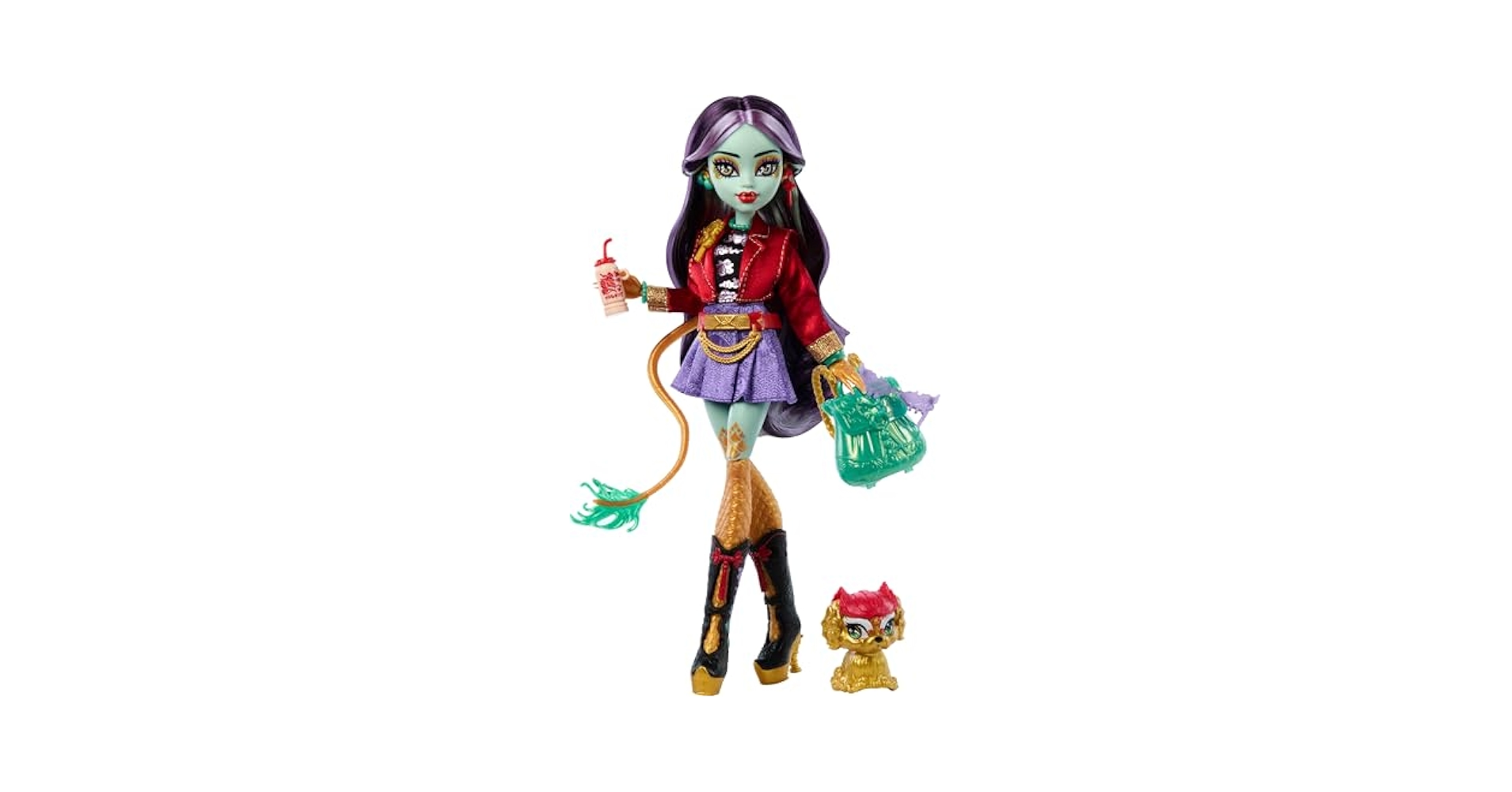 Amazon.com: Monster High Jinafire Long Doll, Dragon with Pet