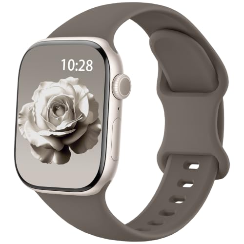 Image of Silicone Sport Band Compatible with Apple Watch Bands for Women Men