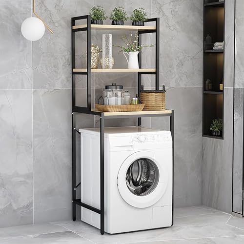 Rangement machine à laver compact pour libérer l'espace au sol