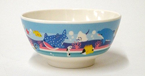 お茶碗 おちゃわん お椀 おわん 【ジンベエ & イルカ & 熱帯魚 海のなかま 柄 】 メラミン 食器 キッズ 子ども ヤエックス 水族館 限定