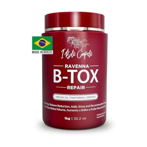 I Belli Capelli Ravenna Repair Hair B-tox -Cirugia Capilar para el Cabello, Formaldehyde-Free- B-tox Capilar Para El Cabello, Long Lasting Anti-Frizz, Smoothing, B-tox Hair Treatment 35.2 oz(1kg) Cover