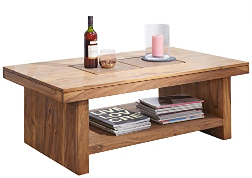 Table Basse 118x70cm - Bois de Palissandre teinté (Marron) - Turin #17