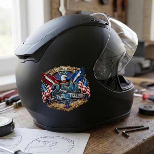 Image of 2-Piece USA 250th Anniversary Patriotic Car Decal