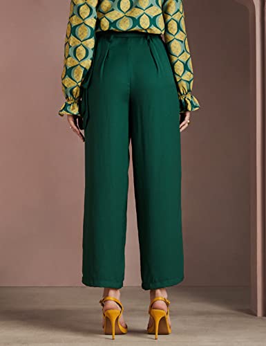 Image of RIVER by Narendra Kumar Premium Designer Women's Solid Casual Pants