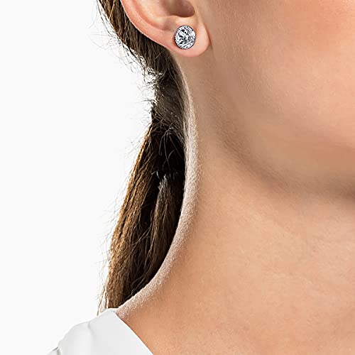 SWAROVSKI Una Angelic Stud Pierced Earrings, Rhodium Finish, Clear Crystal by Swarovski - Image 4