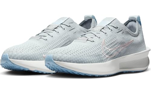 Nike Interact Run Women's Road Running Shoes (FD2292-012, Light Smoke Grey/Psychic Blue/Summit White/Echo Pink)2
