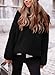PRETTYGARDEN Women's Knit Oversized Sweater Fall Fashion 2024 Casual Long Sleeve Turtleneck Loose Chunky Pullover Tops (Black,Medium)