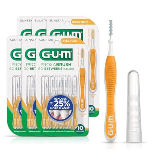 Image of GUM Proxabrush Go-Betweens Ultra Tight Brushes, 10 Count (6 Pack)